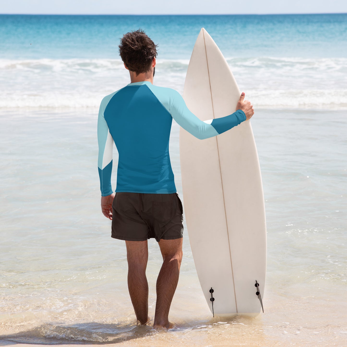 Men's Rash Guard Florida Shark Fin ArcZeal Designs