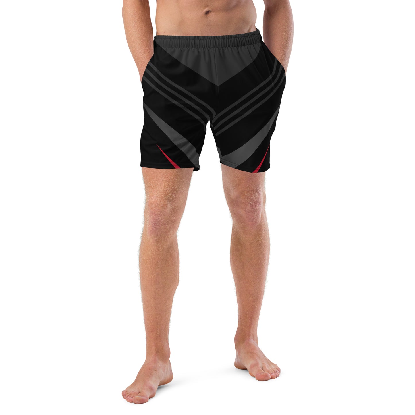 Men's swim trunks | Black Lines & Aesthetics ArcZeal Designs