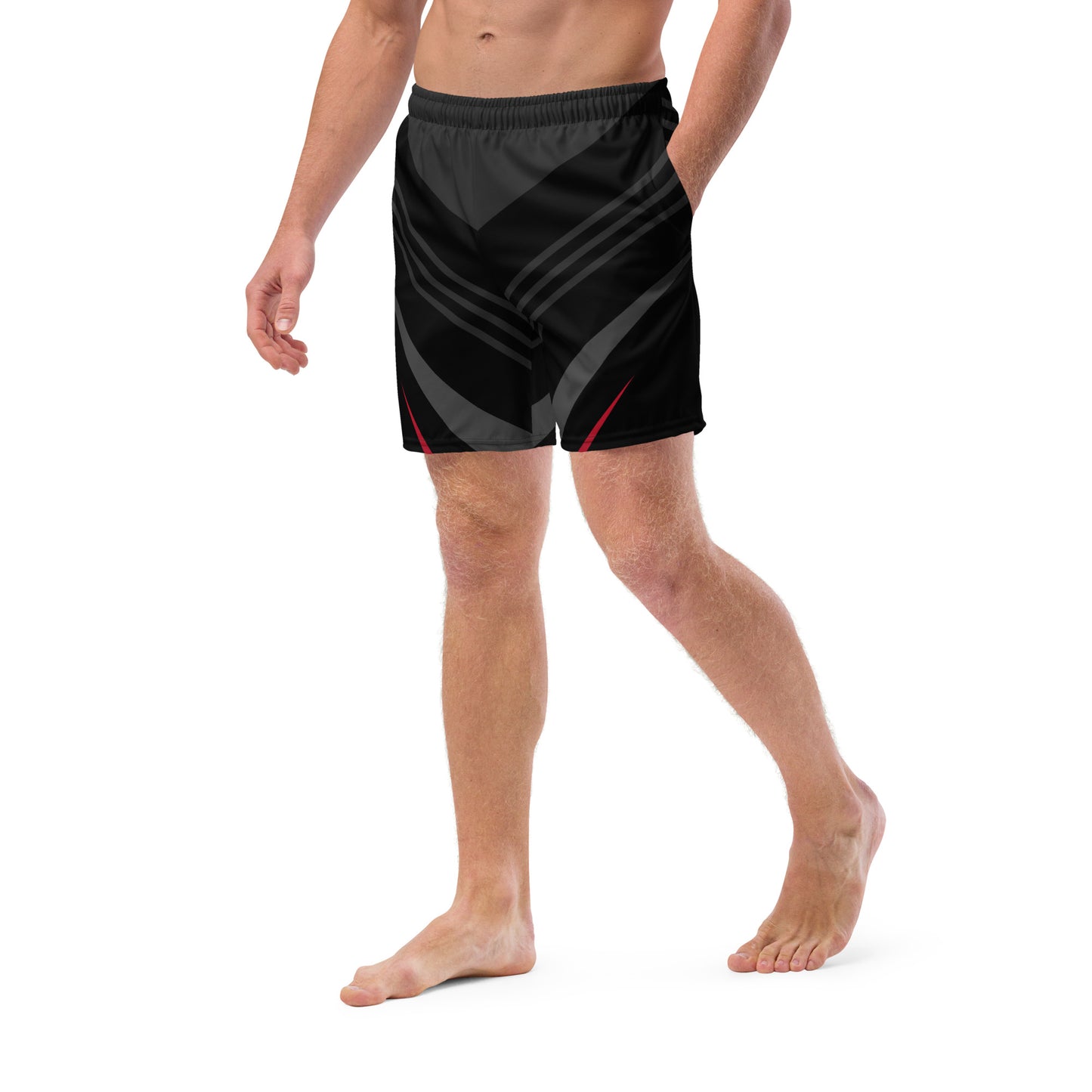 Men's swim trunks | Black Lines & Aesthetics ArcZeal Designs