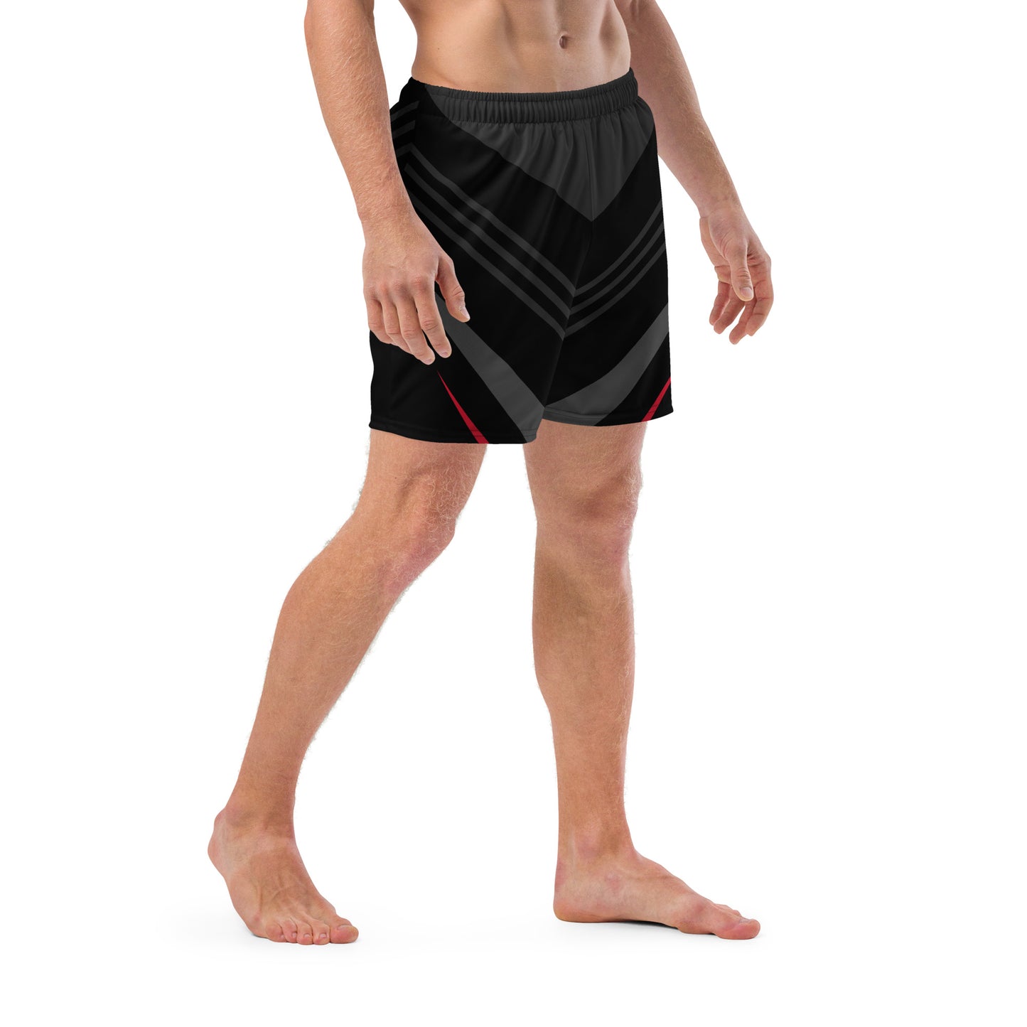 Men's swim trunks | Black Lines & Aesthetics ArcZeal Designs