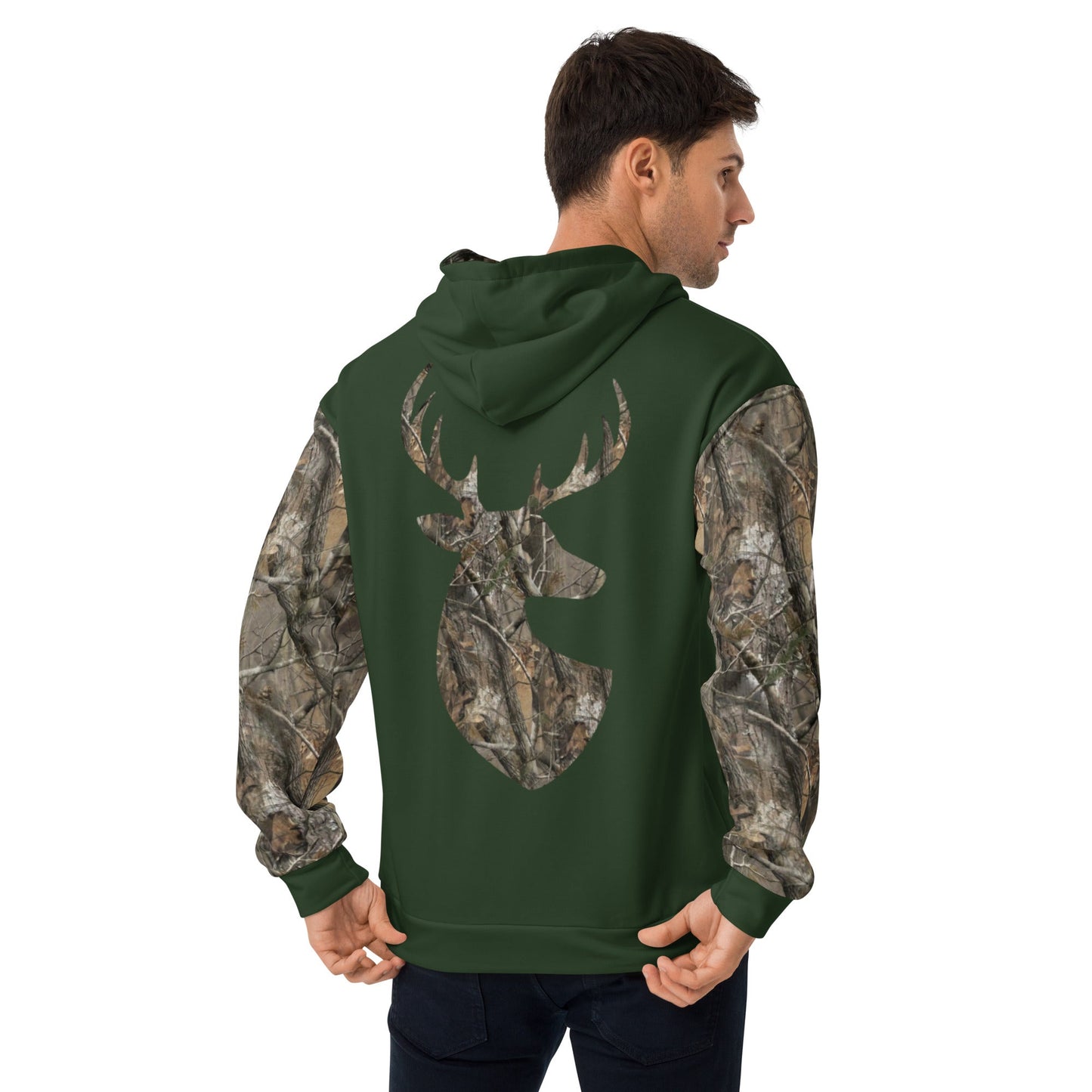 S Green Camouflage Hoodie Amazing Outdoors Hunting Camo Sweatshirt ArcZeal Designs
