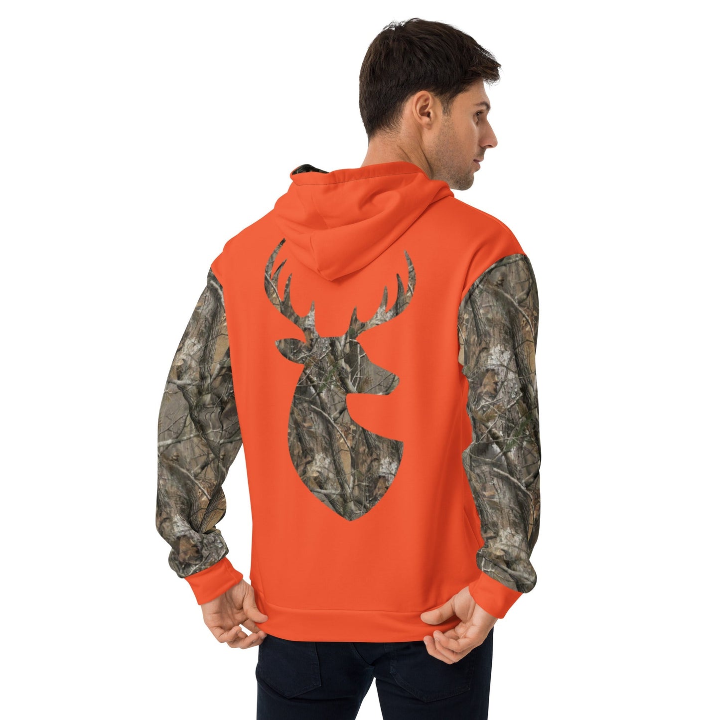S Orange Camouflage Hoodie Amazing Outdoors Hunting Camo Sweatshirt ArcZeal Designs
