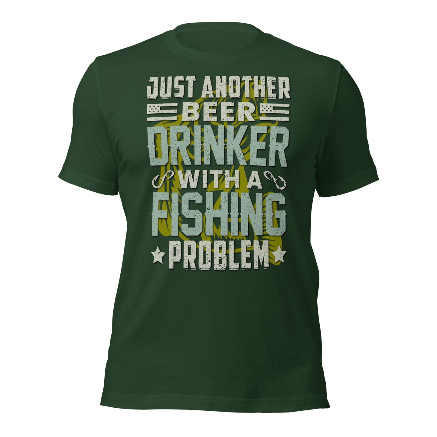 Forest / S Fishing T-Shirt Short Sleeve Funny Fisherman Tee ArcZeal Designs