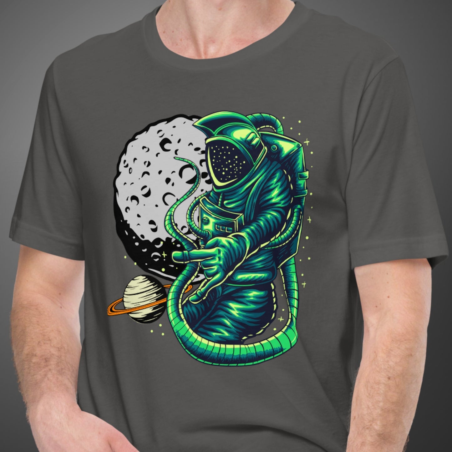 Spaceman Short Sleeve Unisex Tee Shirt ArcZeal Designs