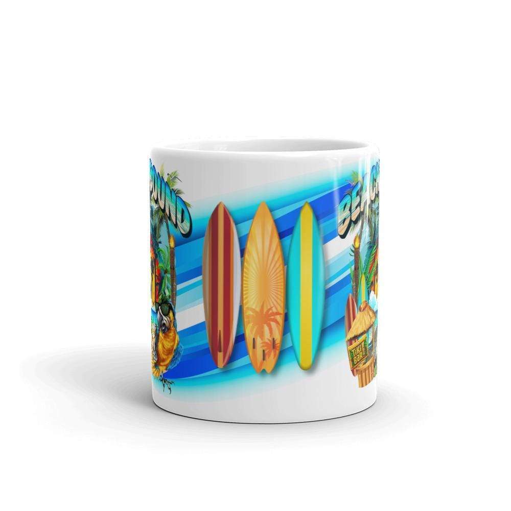 Beach Bound White Glossy Coffee Mug ArcZeal Designs