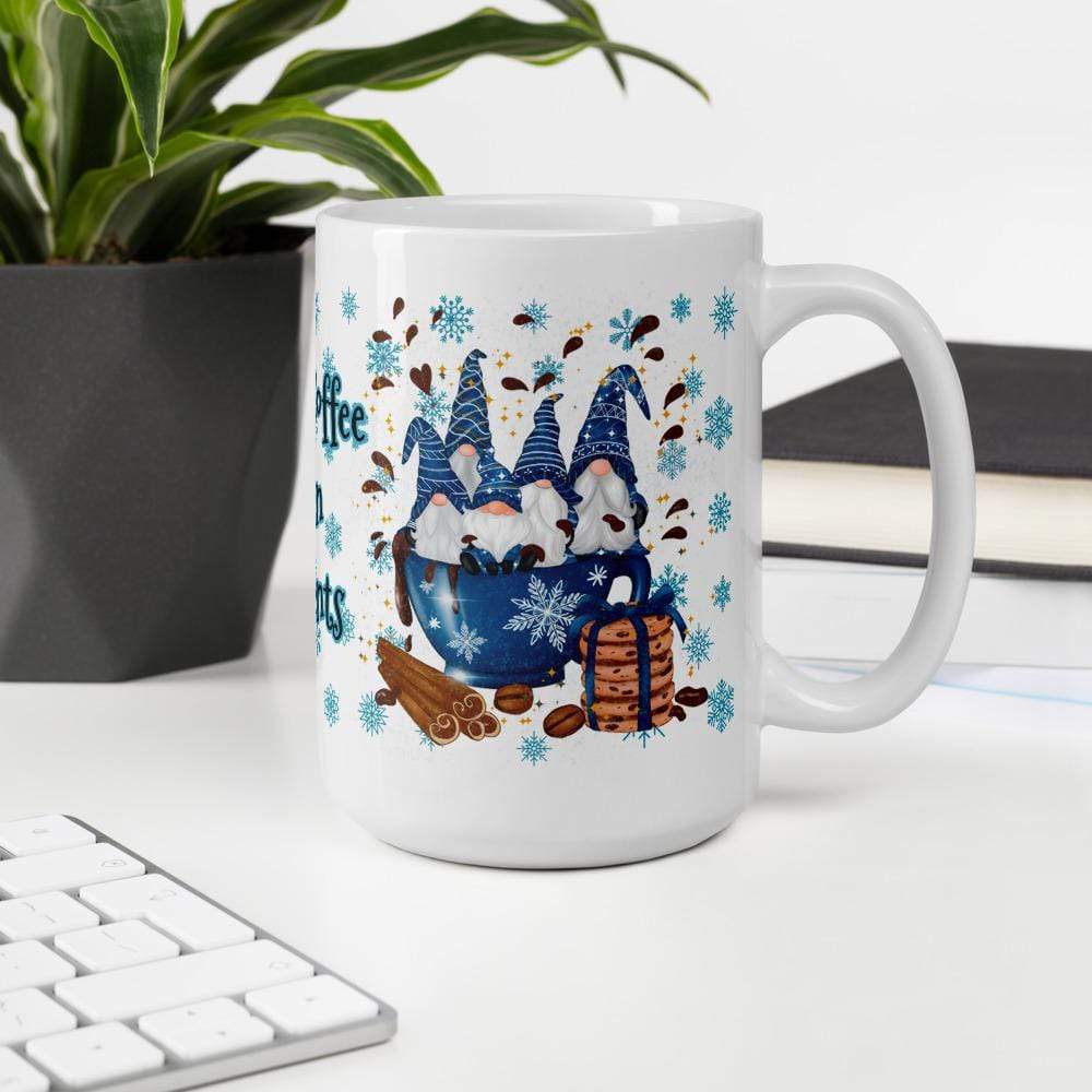 15oz Gnome Coffee Mug Blue 11oz and 15oz ArcZeal Designs