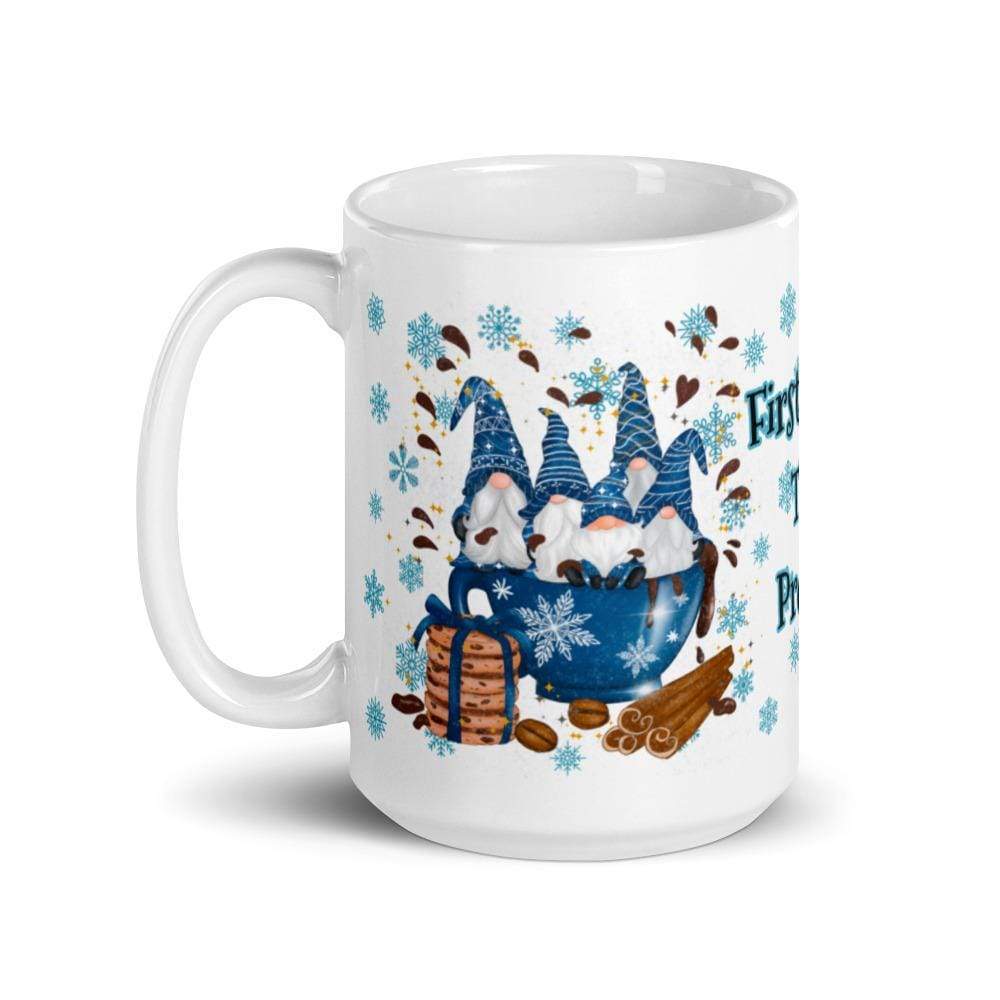 Gnome Coffee Mug Blue 11oz and 15oz ArcZeal Designs