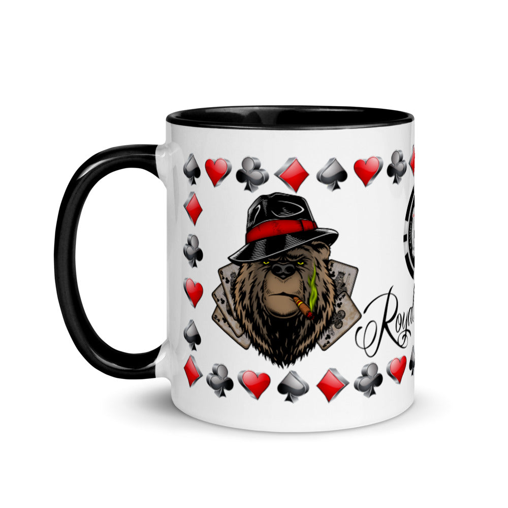 Coffee Mug Royal Flush Poker Hand Clubs ArcZeal Designs