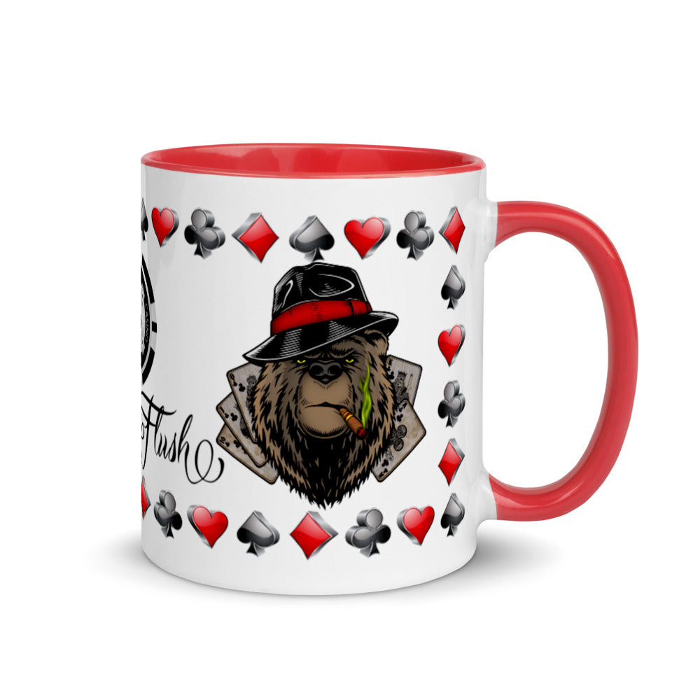 Coffee Mug Royal Flush Poker Hand Clubs ArcZeal Designs