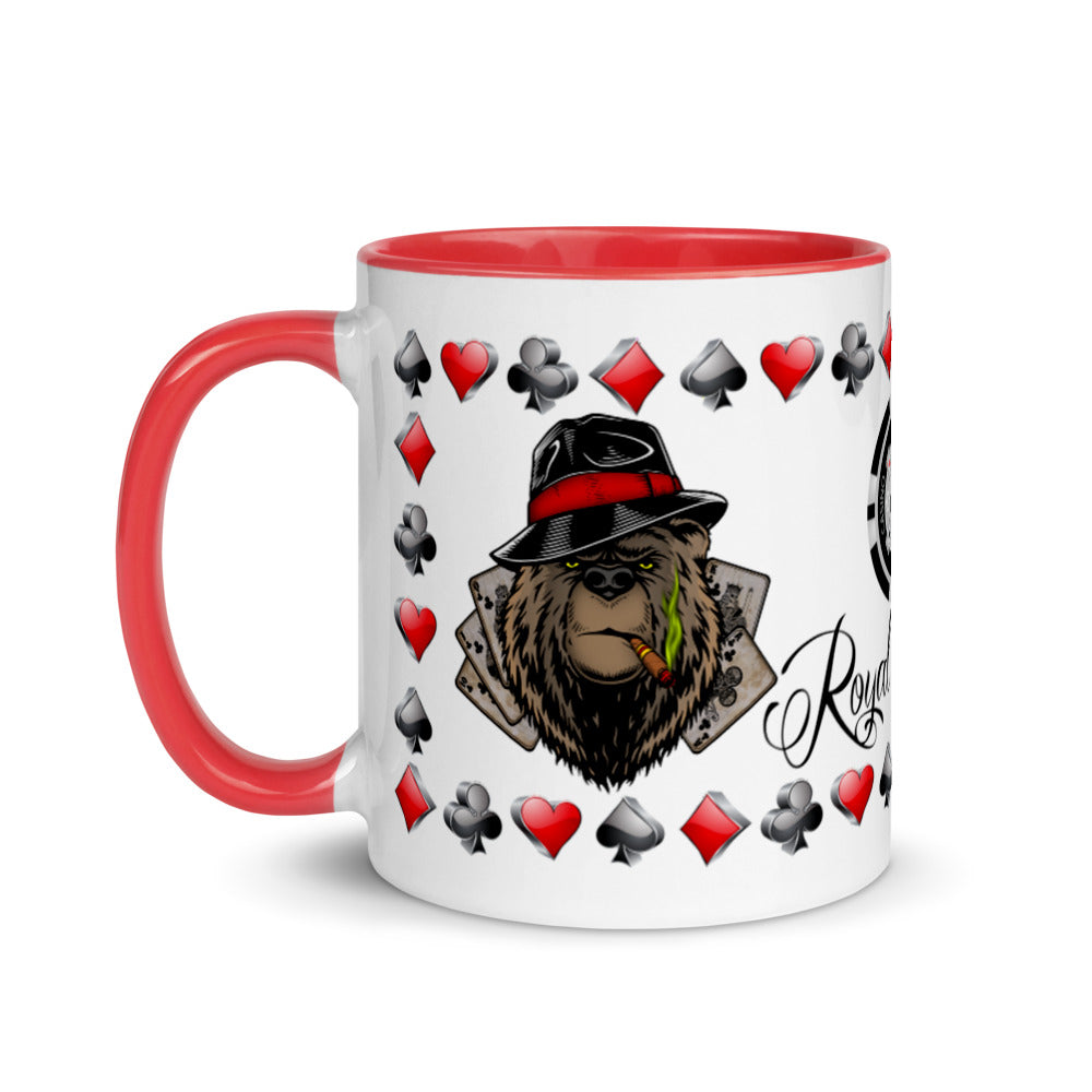 Coffee Mug Royal Flush Poker Hand Clubs ArcZeal Designs