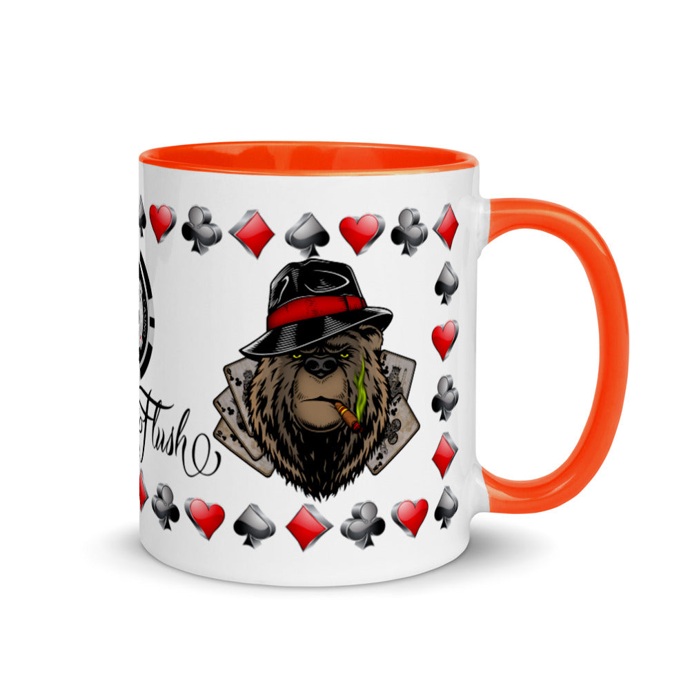 Coffee Mug Royal Flush Poker Hand Clubs ArcZeal Designs