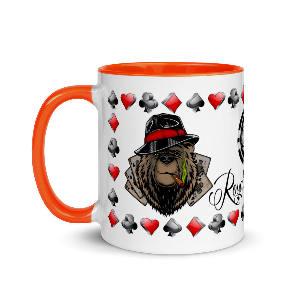 Coffee Mug Royal Flush Poker Hand Clubs ArcZeal Designs