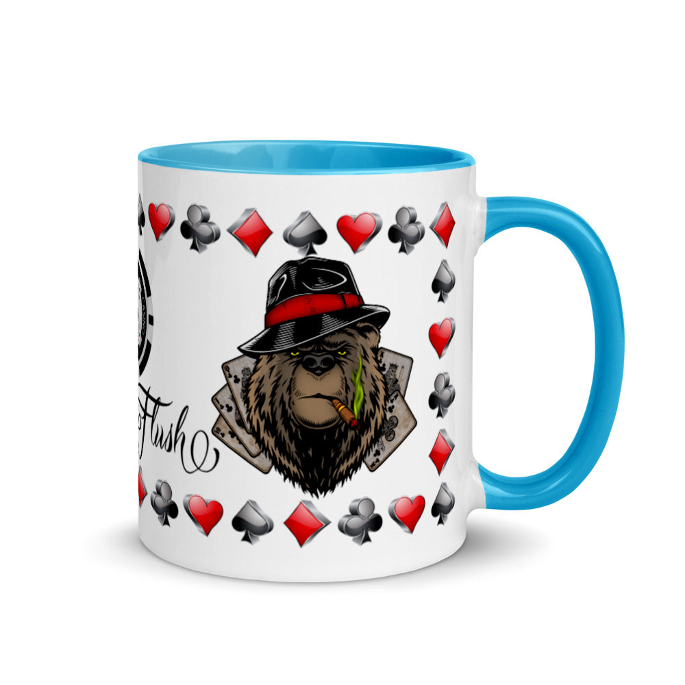 Coffee Mug Royal Flush Poker Hand Clubs ArcZeal Designs