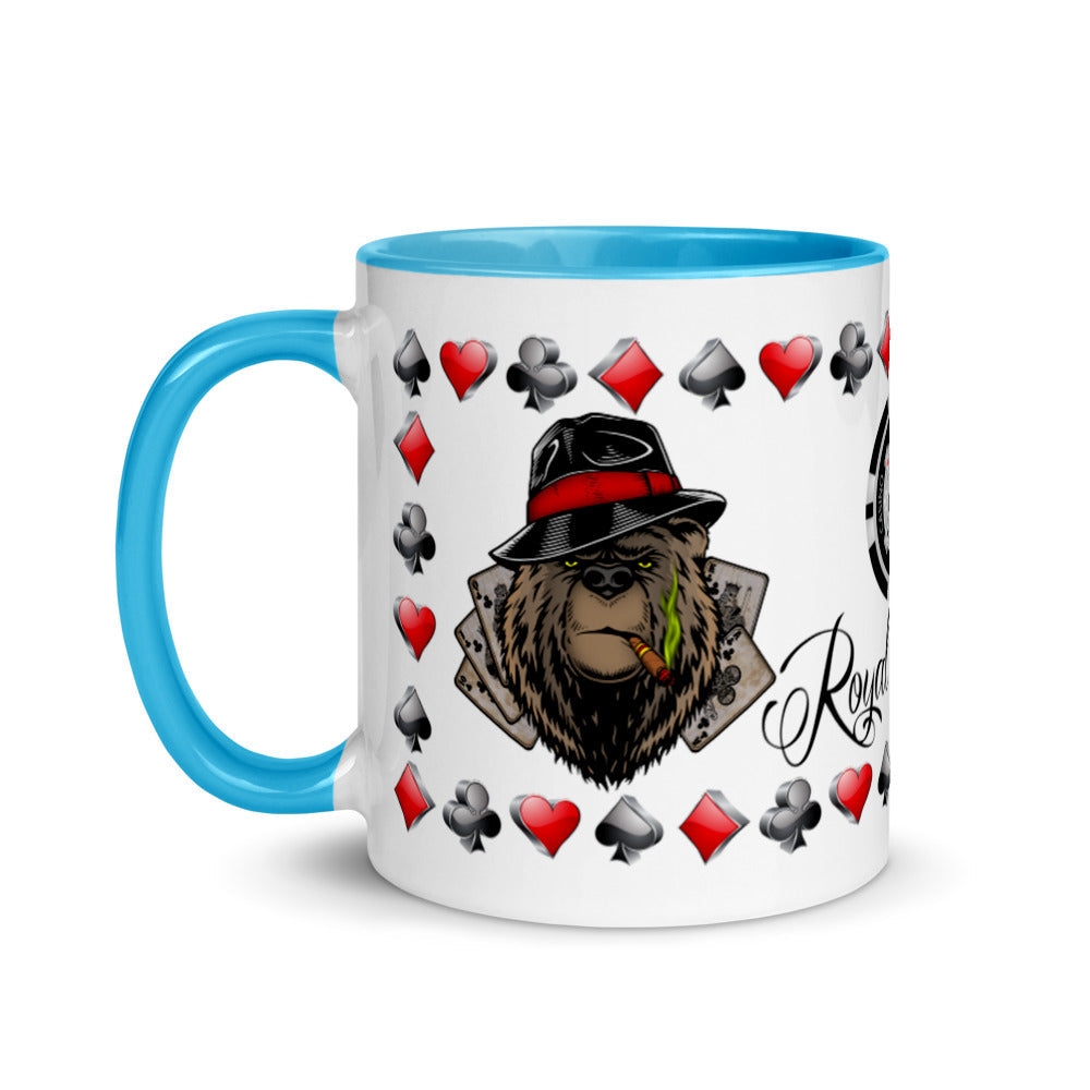 Coffee Mug Royal Flush Poker Hand Clubs ArcZeal Designs