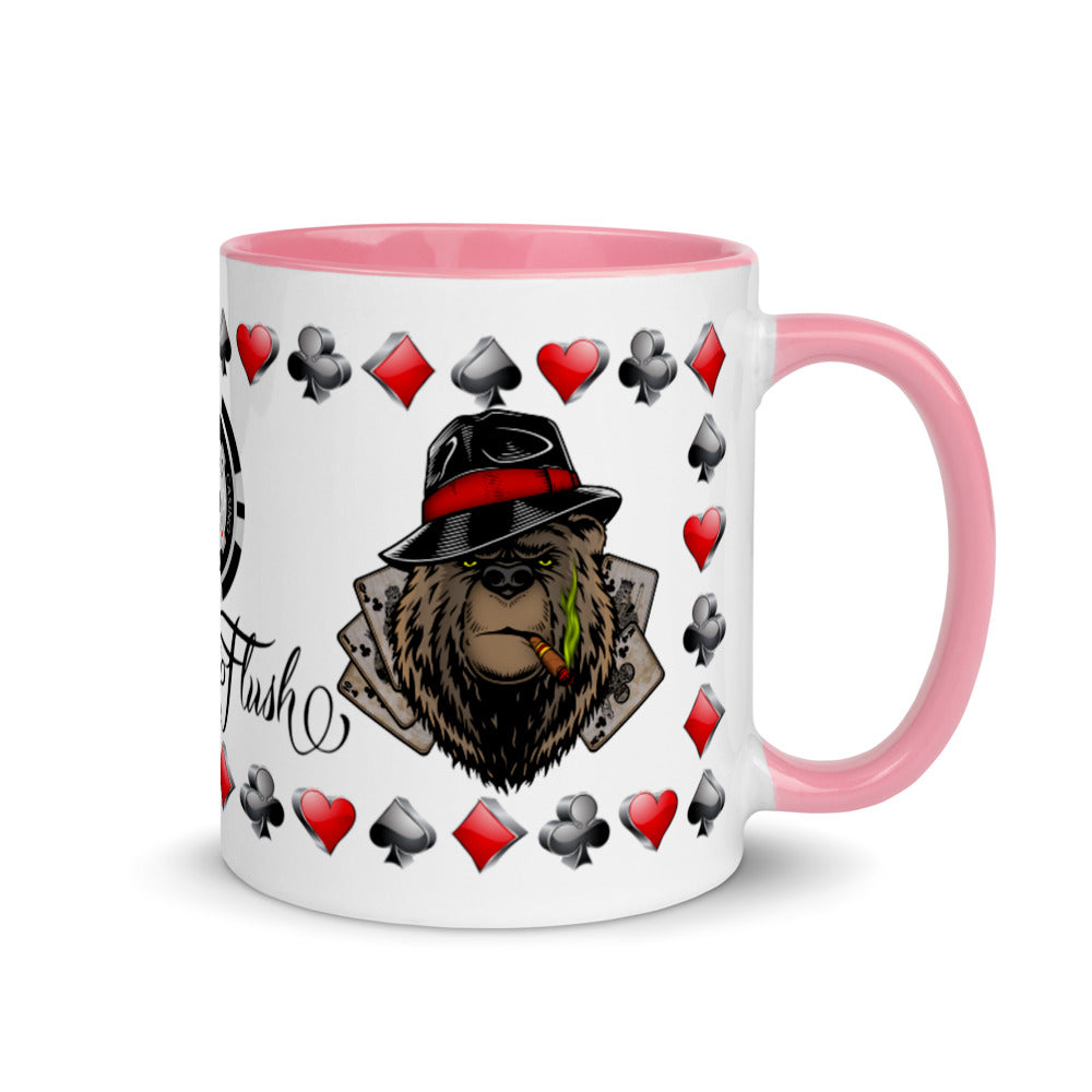 Coffee Mug Royal Flush Poker Hand Clubs ArcZeal Designs