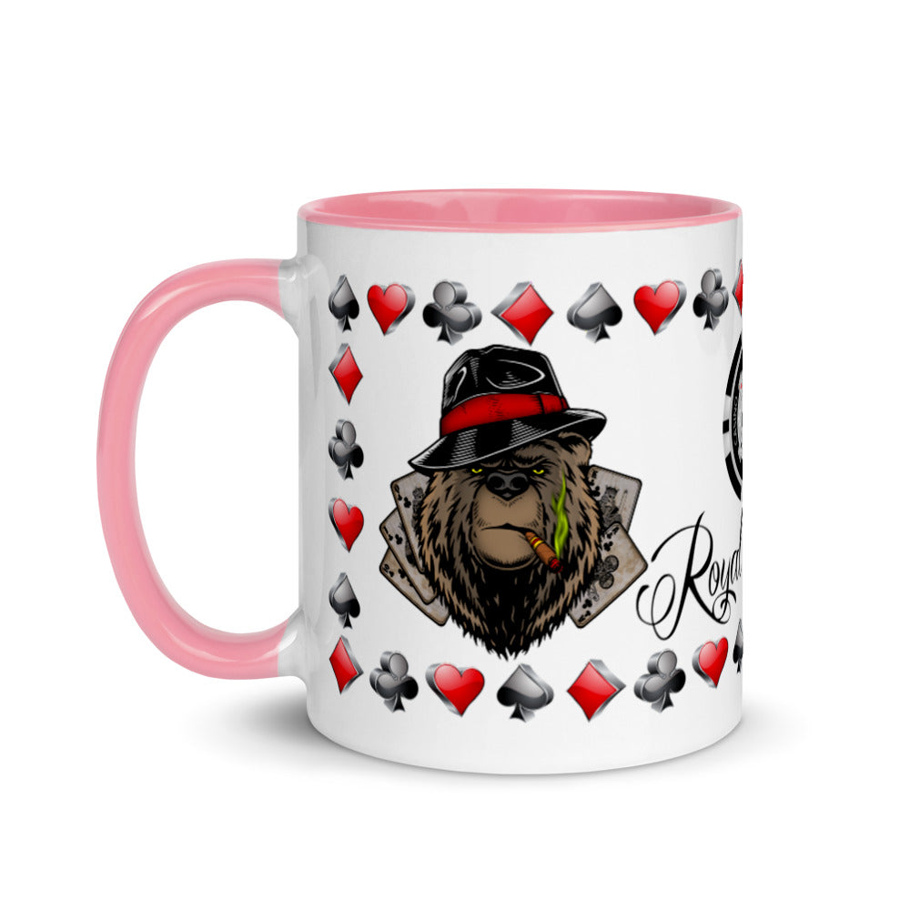 Coffee Mug Royal Flush Poker Hand Clubs ArcZeal Designs