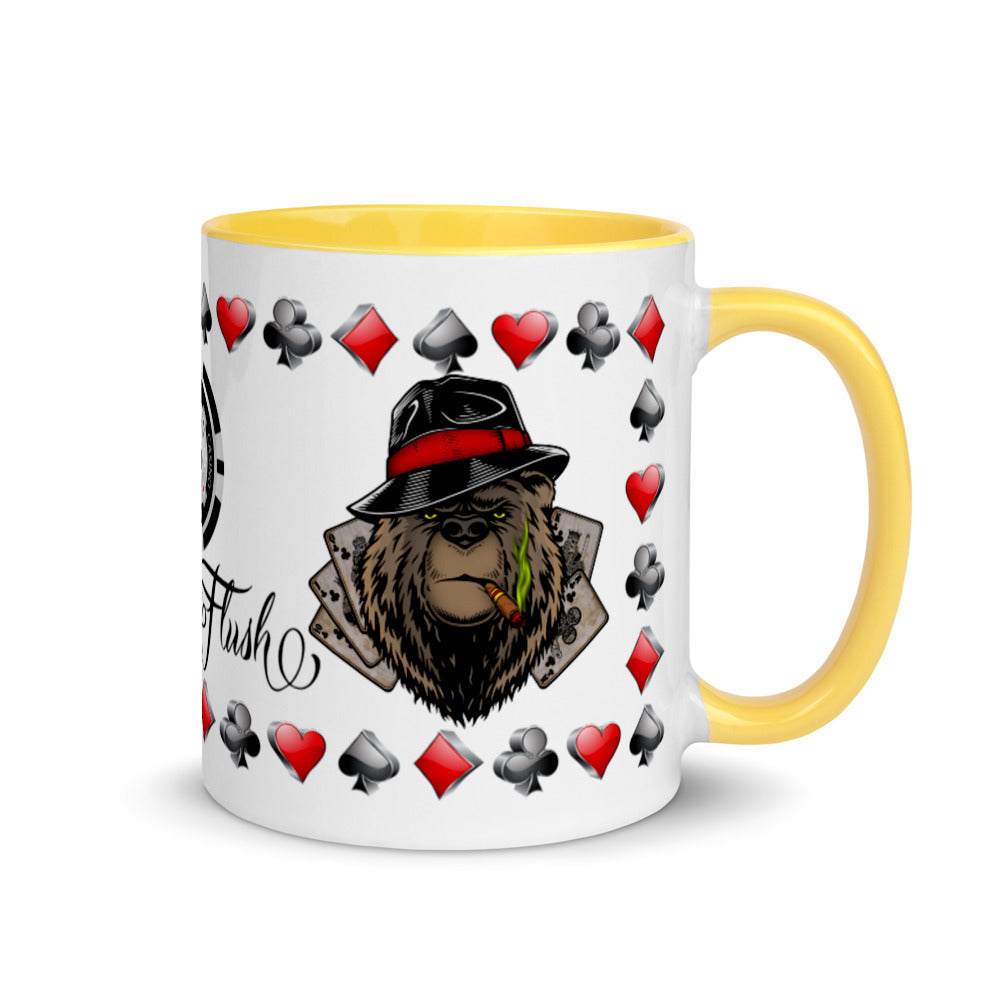 Coffee Mug Royal Flush Poker Hand Clubs ArcZeal Designs