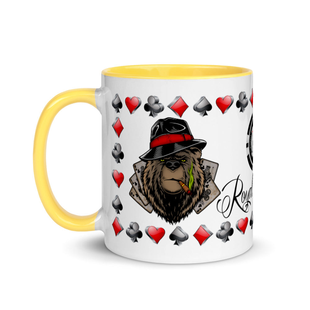 Coffee Mug Royal Flush Poker Hand Clubs ArcZeal Designs