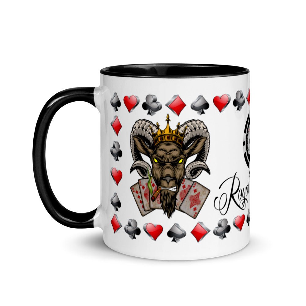 Coffee Mug Royal Flush Poker Hand Diamonds ArcZeal Designs