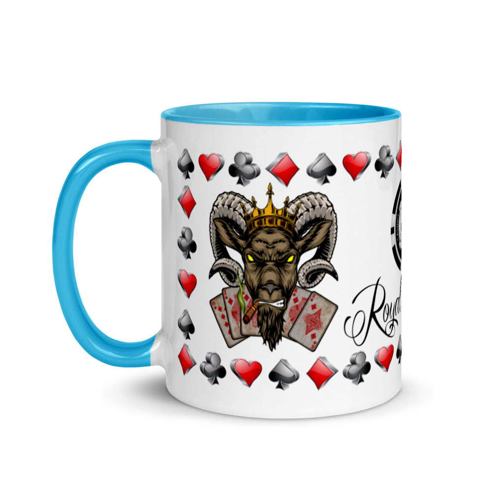 Coffee Mug Royal Flush Poker Hand Diamonds ArcZeal Designs