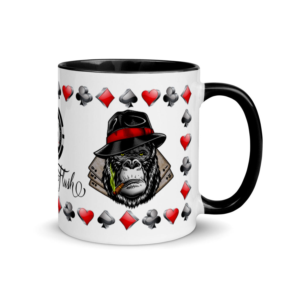 Coffee Mug Royal Flush Poker Hand Spades ArcZeal Designs