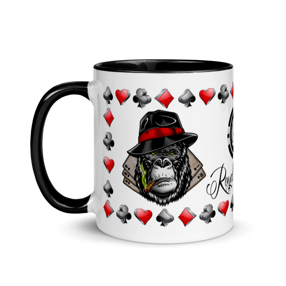 Coffee Mug Royal Flush Poker Hand Spades ArcZeal Designs