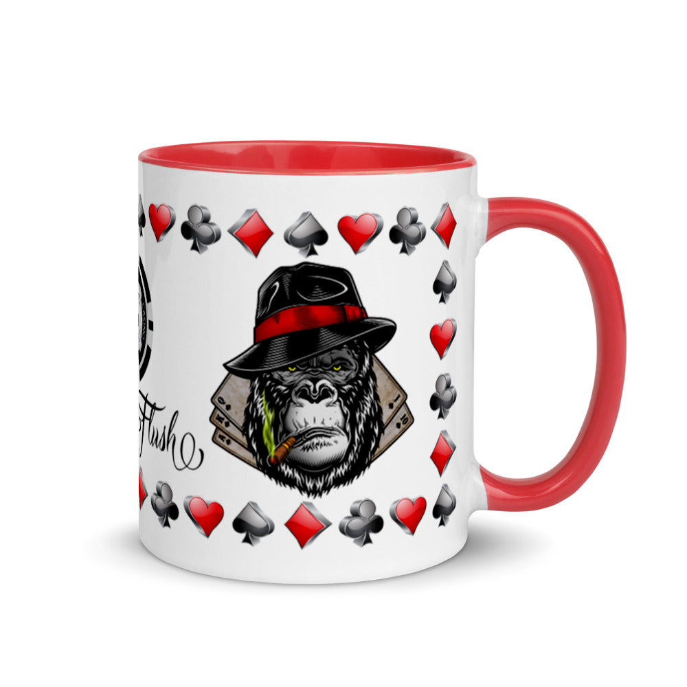 Coffee Mug Royal Flush Poker Hand Spades ArcZeal Designs