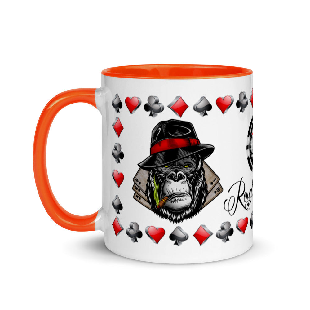 Coffee Mug Royal Flush Poker Hand Spades ArcZeal Designs