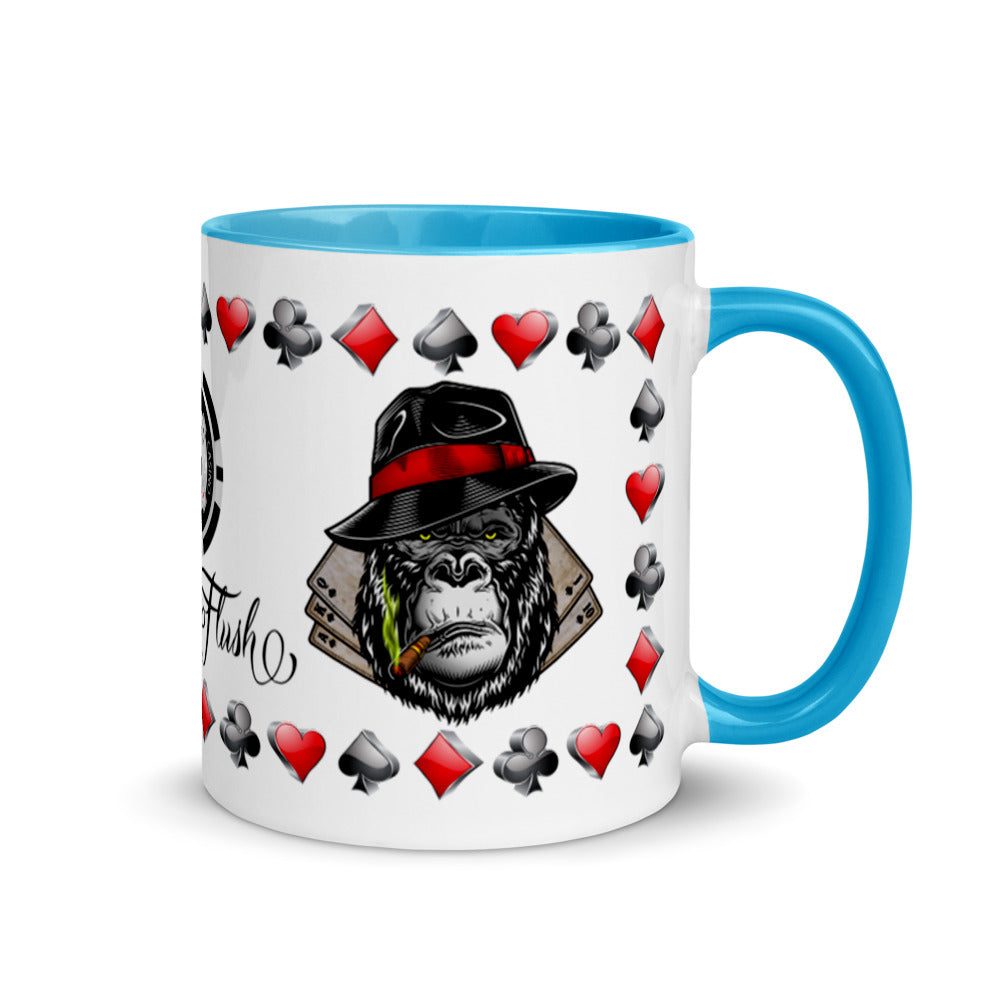 Coffee Mug Royal Flush Poker Hand Spades ArcZeal Designs