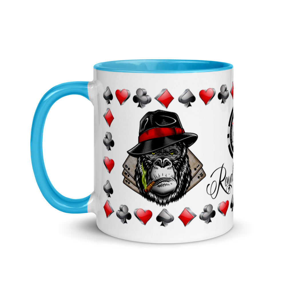Coffee Mug Royal Flush Poker Hand Spades ArcZeal Designs