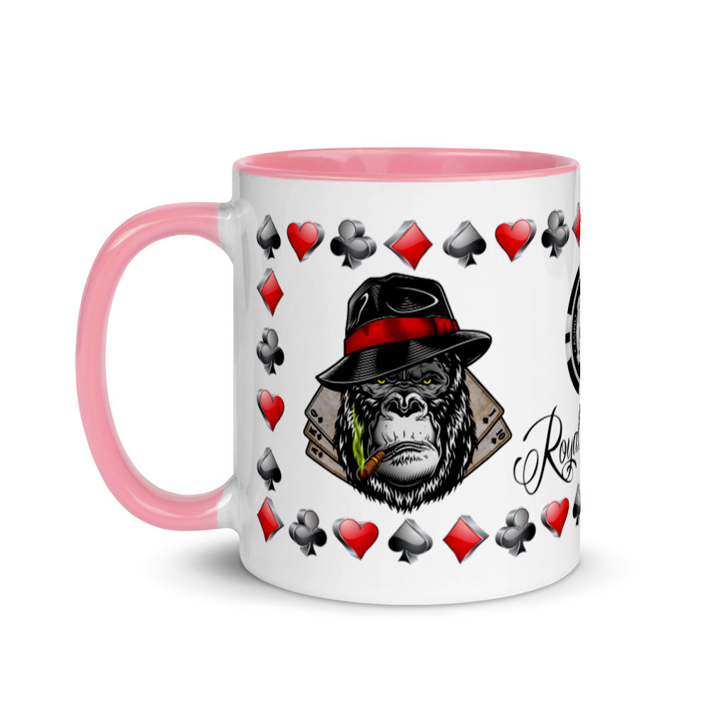 Coffee Mug Royal Flush Poker Hand Spades ArcZeal Designs