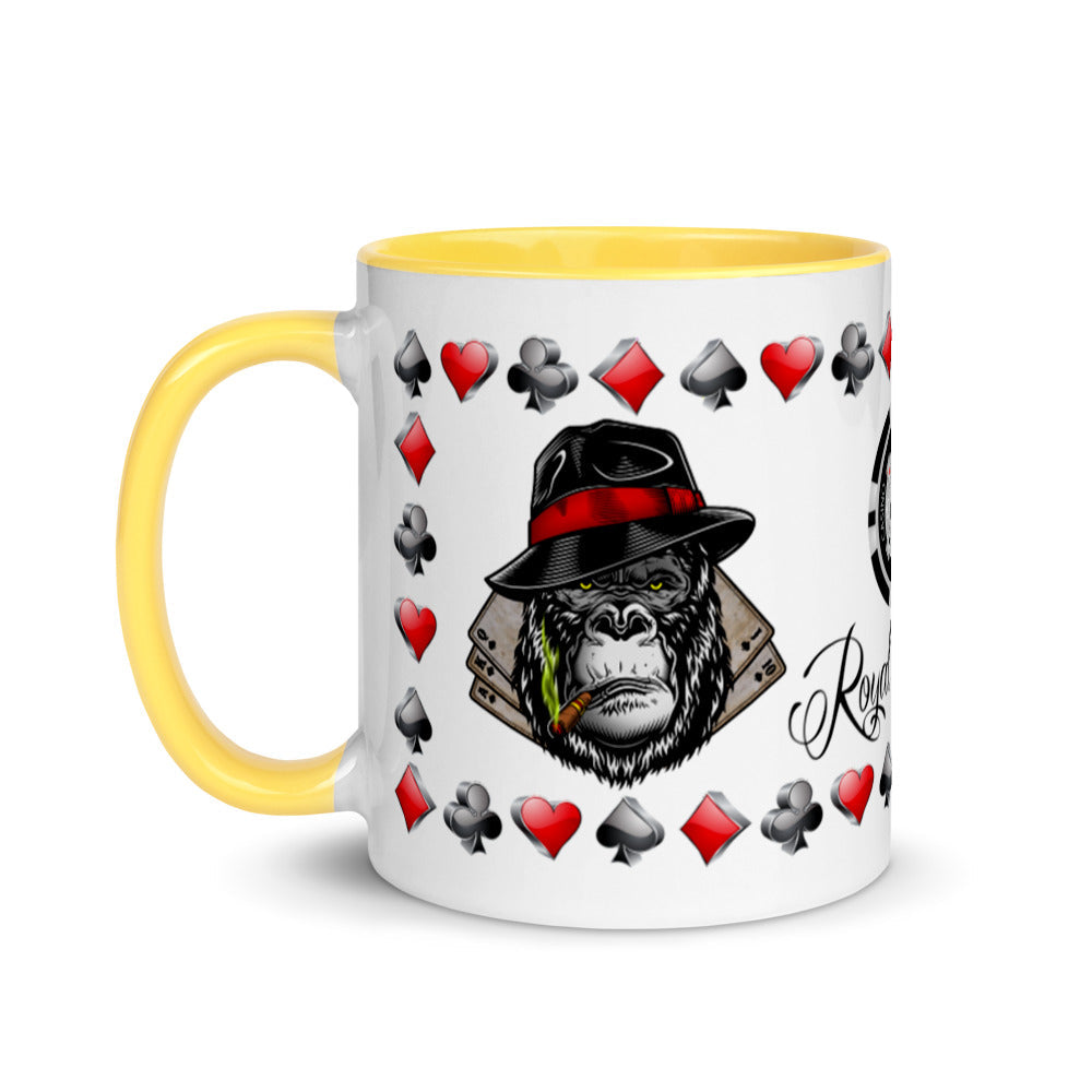 Coffee Mug Royal Flush Poker Hand Spades ArcZeal Designs