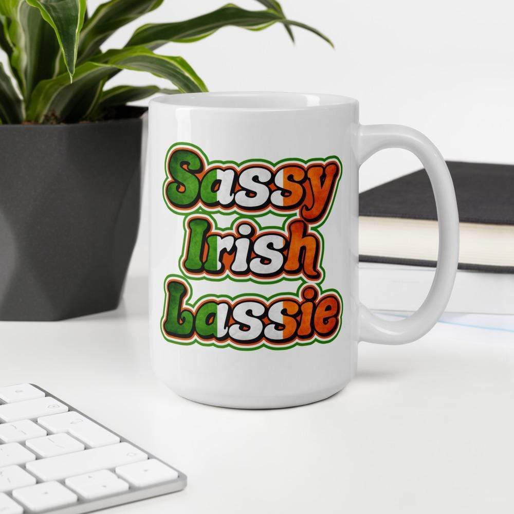 15oz Sassy Irish Lassie Coffee Mug ArcZeal Designs
