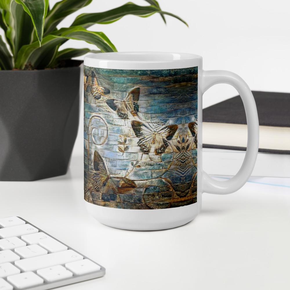 15oz Stone Butterfly Mug ArcZeal Designs