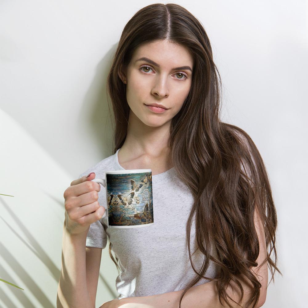 Stone Butterfly Mug ArcZeal Designs
