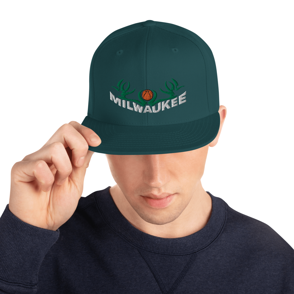 snapback hats-milwaukee wisconsin- island-embroidery-image-green-women's-men's-arczealdesigns.com 