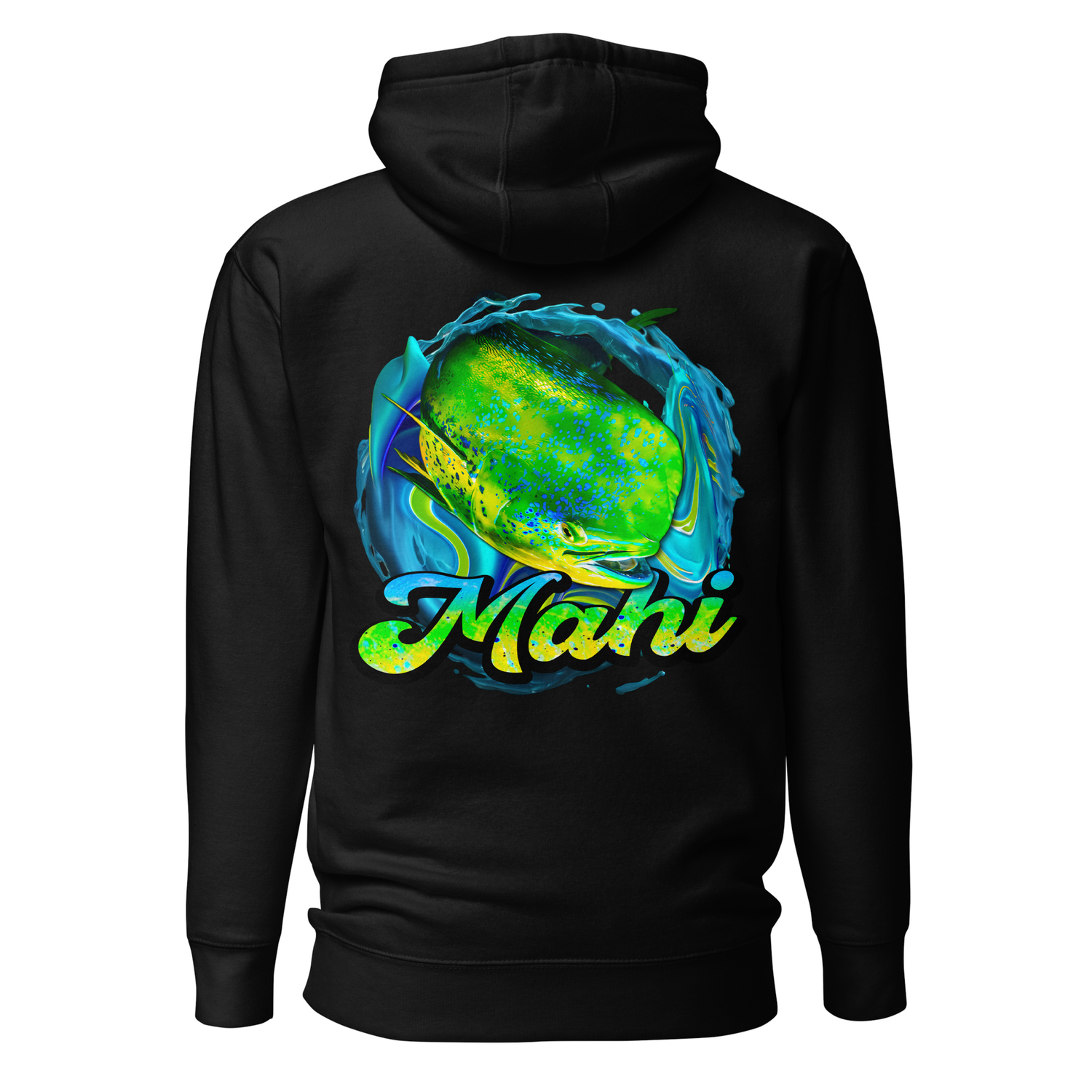 Hoodie Mahi Mahi Fishing Hooded Sweatshirt For Fishermen by Arczeal Designs