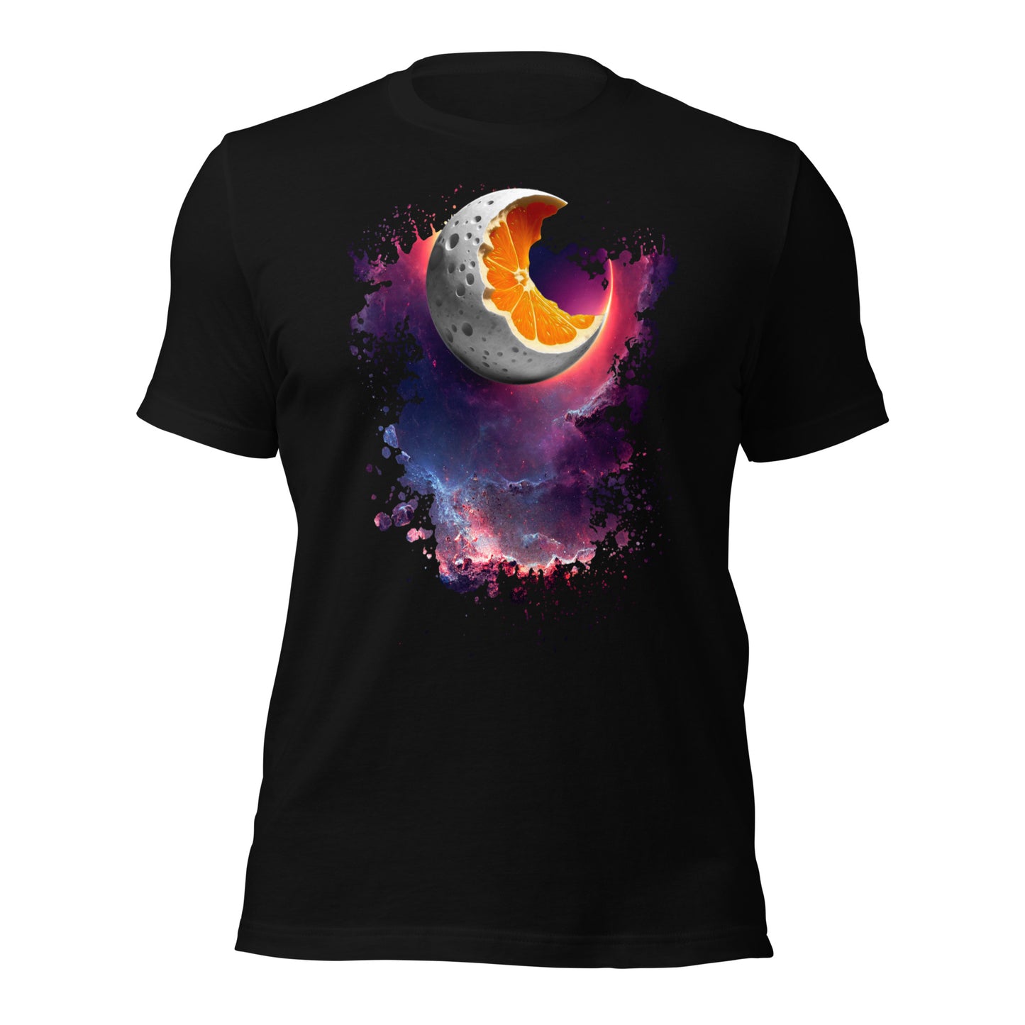 Lunar Moon Orange Fusion Short Sleeve T-Shirt ArcZeal Designs