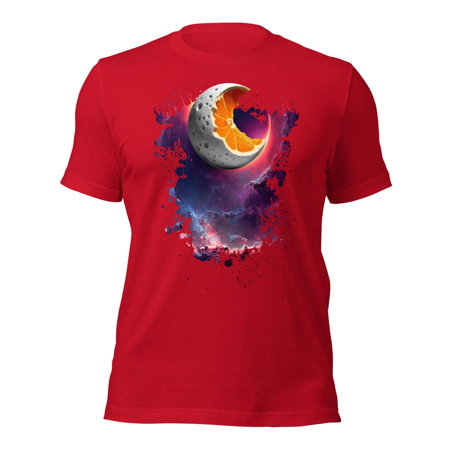  Lunar Moon Orange Fusion Short Sleeve T-Shirt ArcZeal Designs