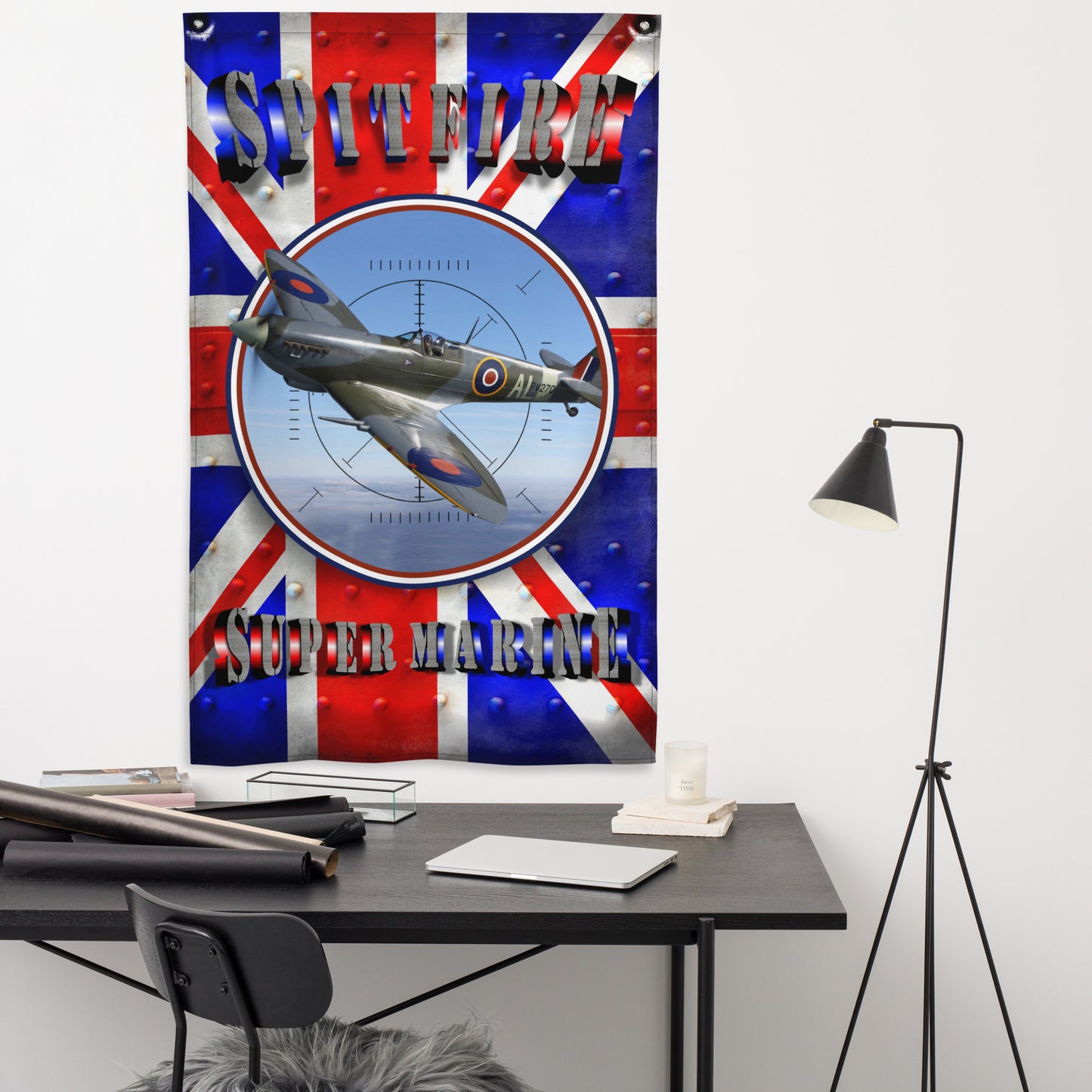 Flag-Spitfire-Collectable-Wall-Art-ArcZeal-Designs