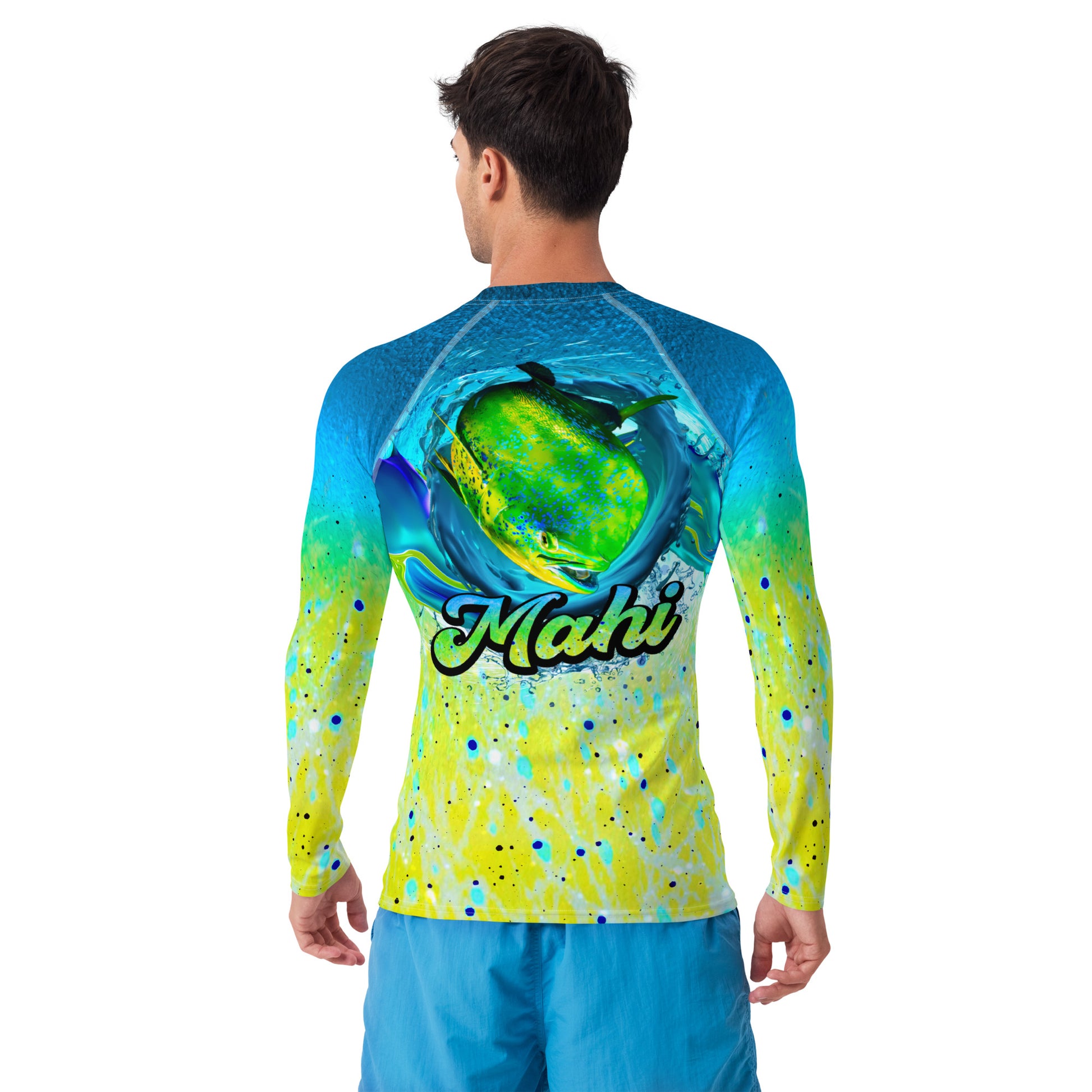  Men's Rash Guard | Mahi Mahi Print ArcZeal Designs