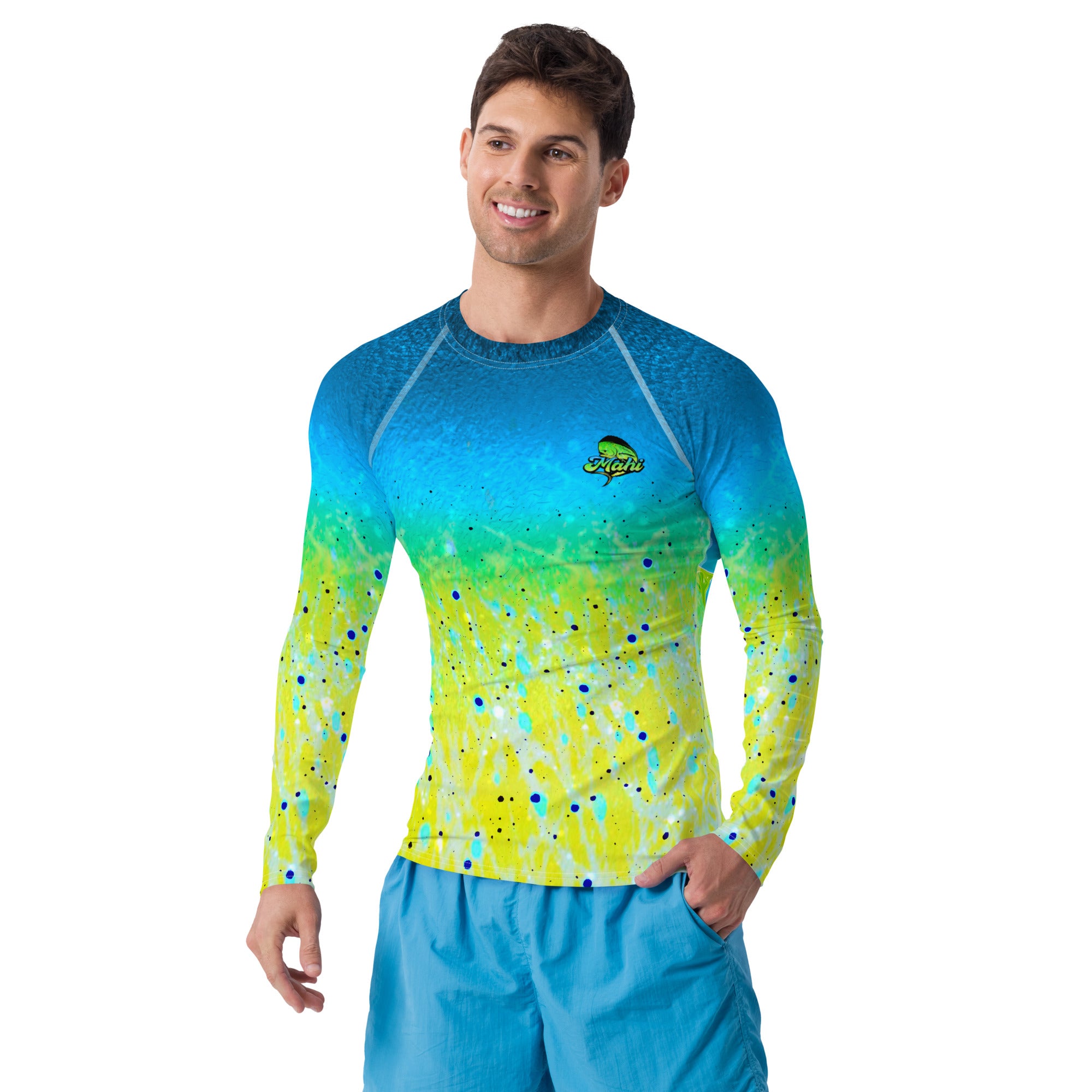 Men's Rash Guard | Mahi Mahi Print