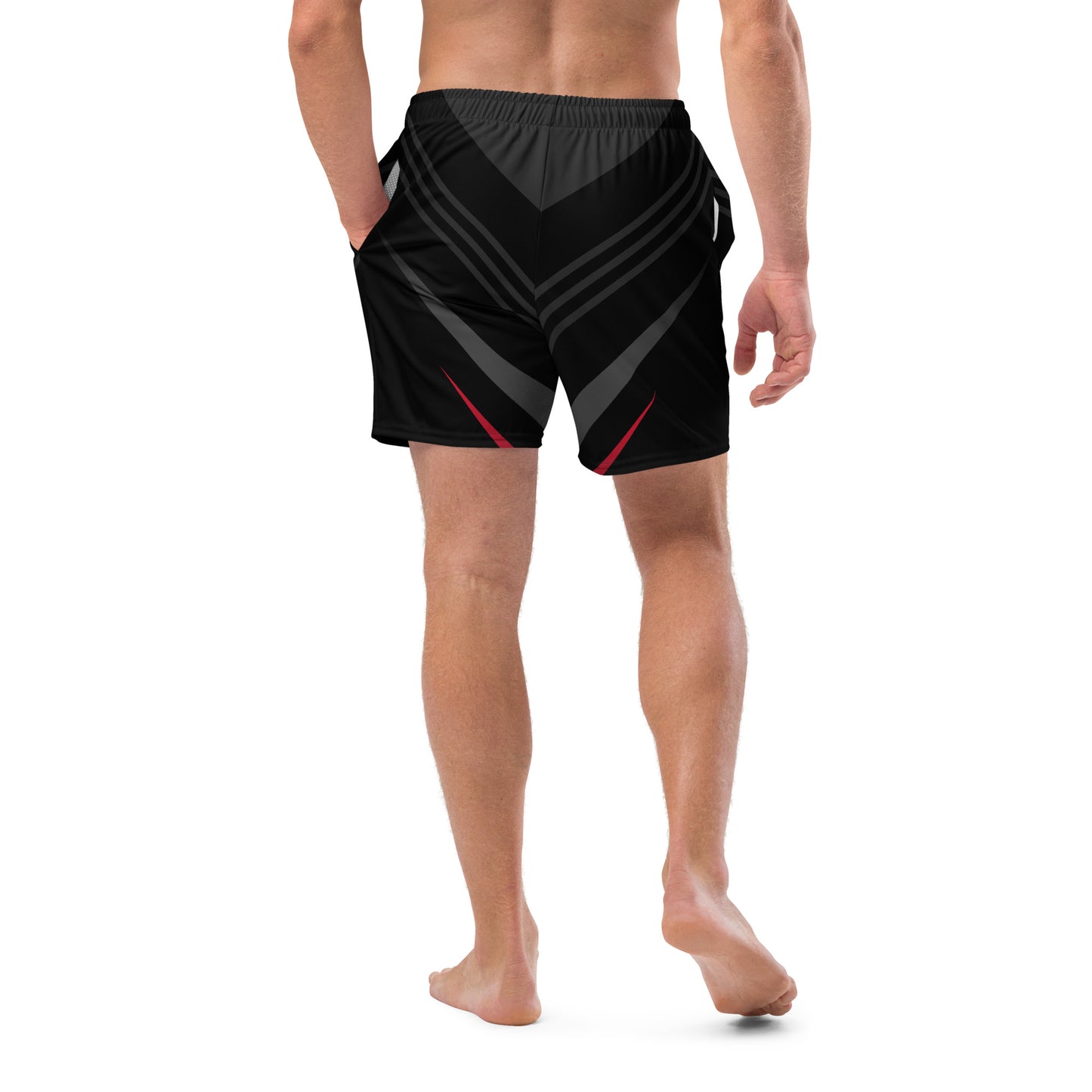 Men's swim trunks | Black Lines & Aesthetics ArcZeal Designs