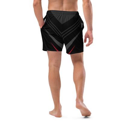 Men's swim trunks | Black Lines & Aesthetics ArcZeal Designs