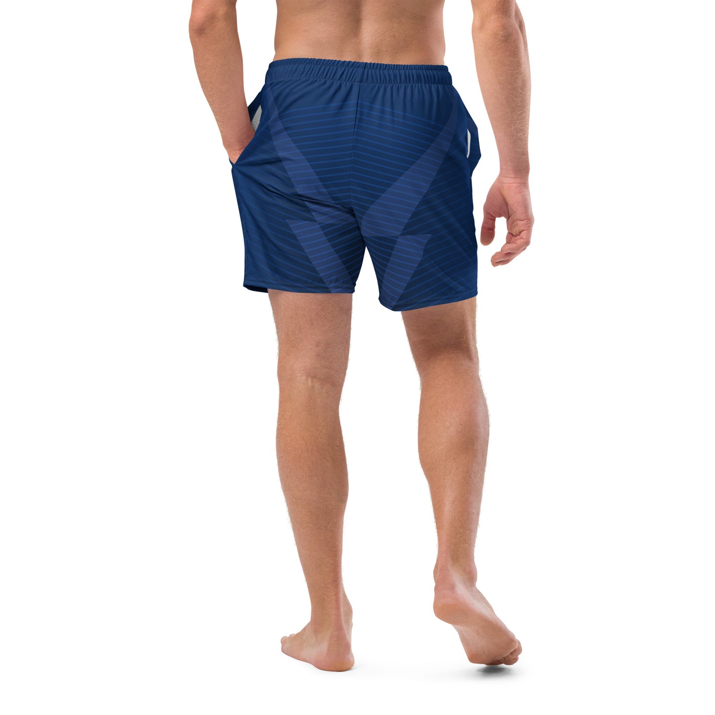 Men's swim trunks | Blue Lines & Aesthetics ArcZeal Designs