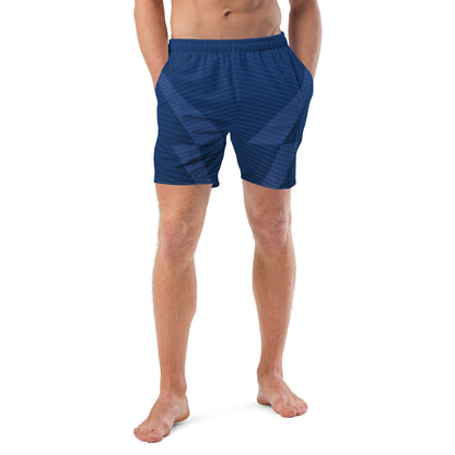  Men's swim trunks | Blue Lines & Aesthetics ArcZeal Designs