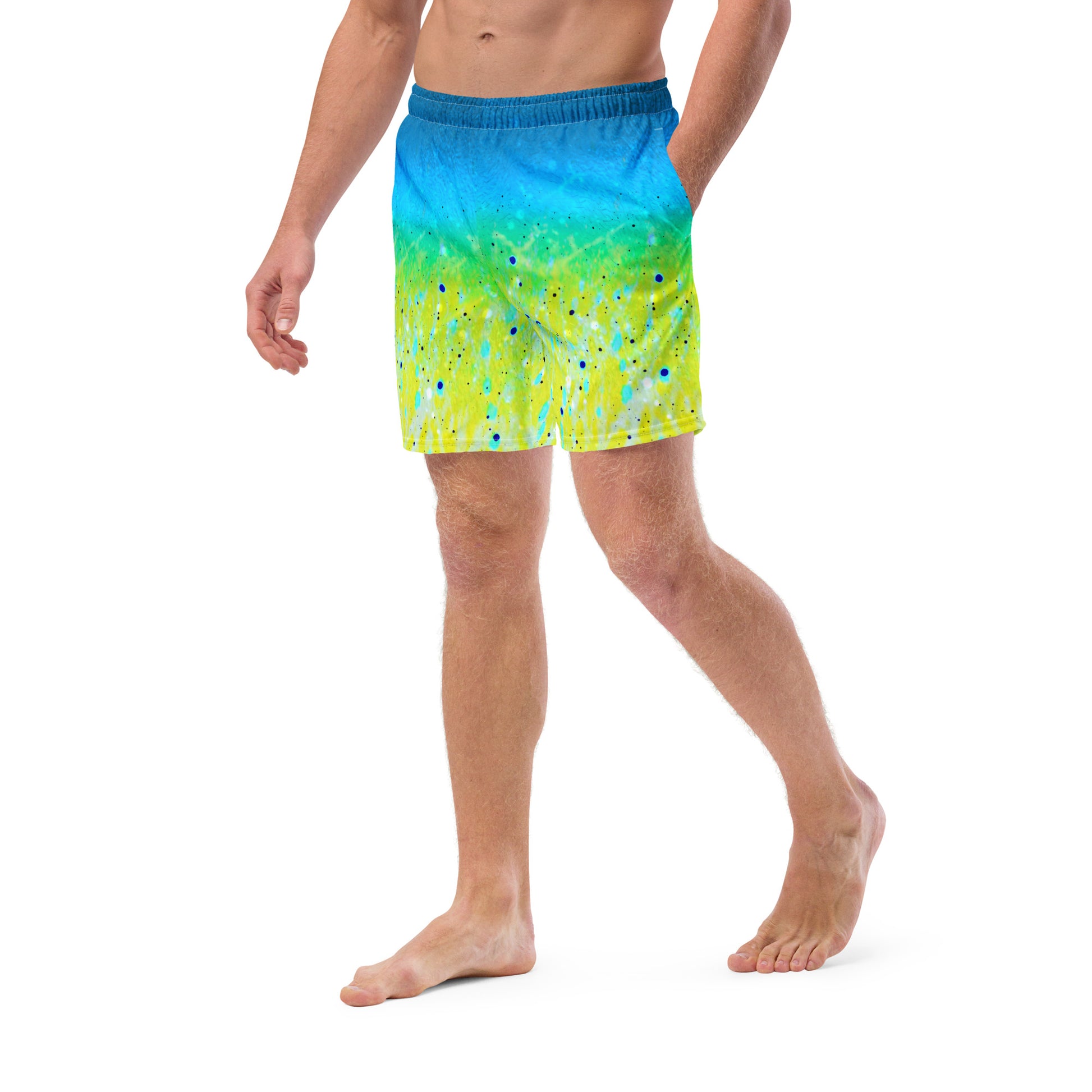  Men's Swim Trunks | Mahi Mahi Print ArcZeal Designs