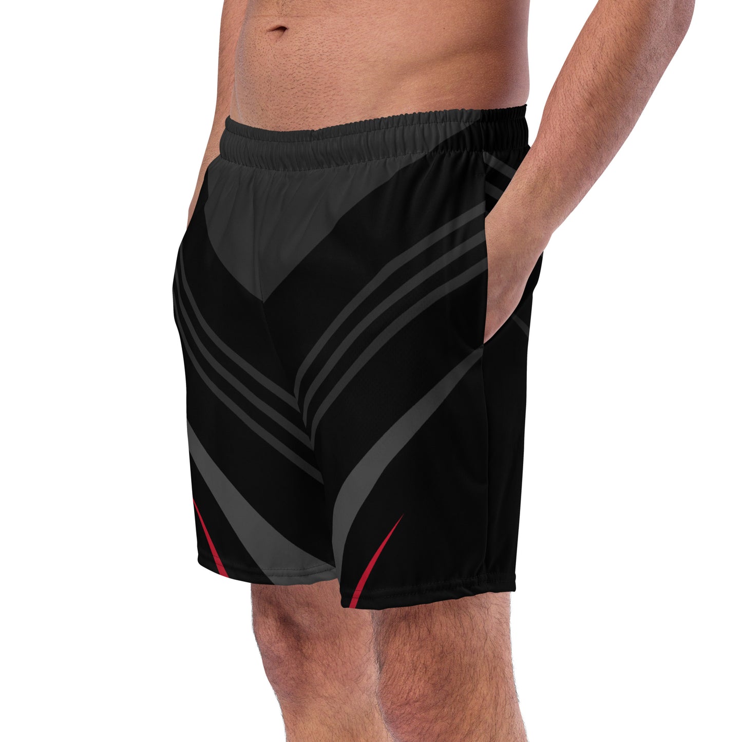 Men's swim trunks | Black Lines & Aesthetics ArcZeal Designs