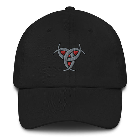  Dad Hat Viking Triskelion Triple Horns Embroidered Baseball Cap ArcZeal Designs
