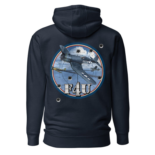  Graphic Hoodie F4U Fighter Aircraft ArcZeal Designs